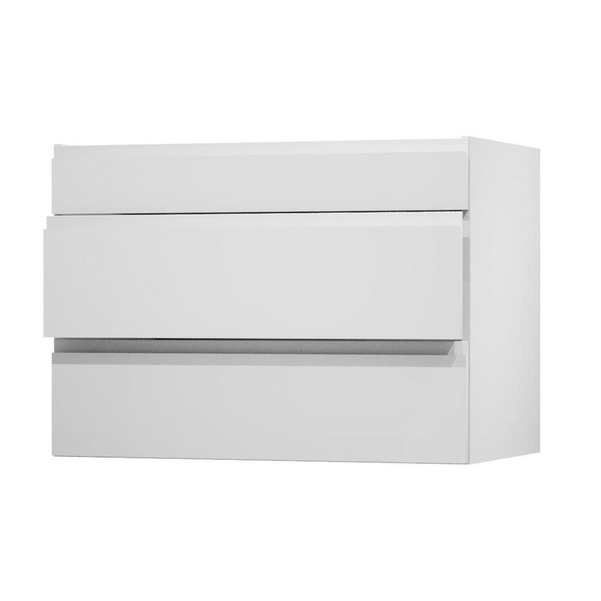 Clerkenwell Super Matt White 1000 Fridge Freezer Wall Door Open