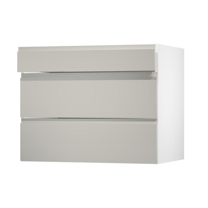 Clerkenwell Gloss Sandstone 900 Drawer Door Open