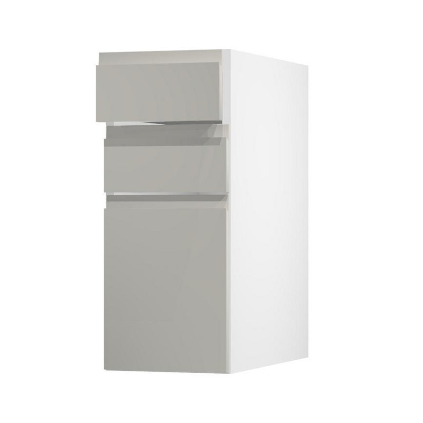 Clerkenwell Gloss Sandstone 300 Drawer Door Open