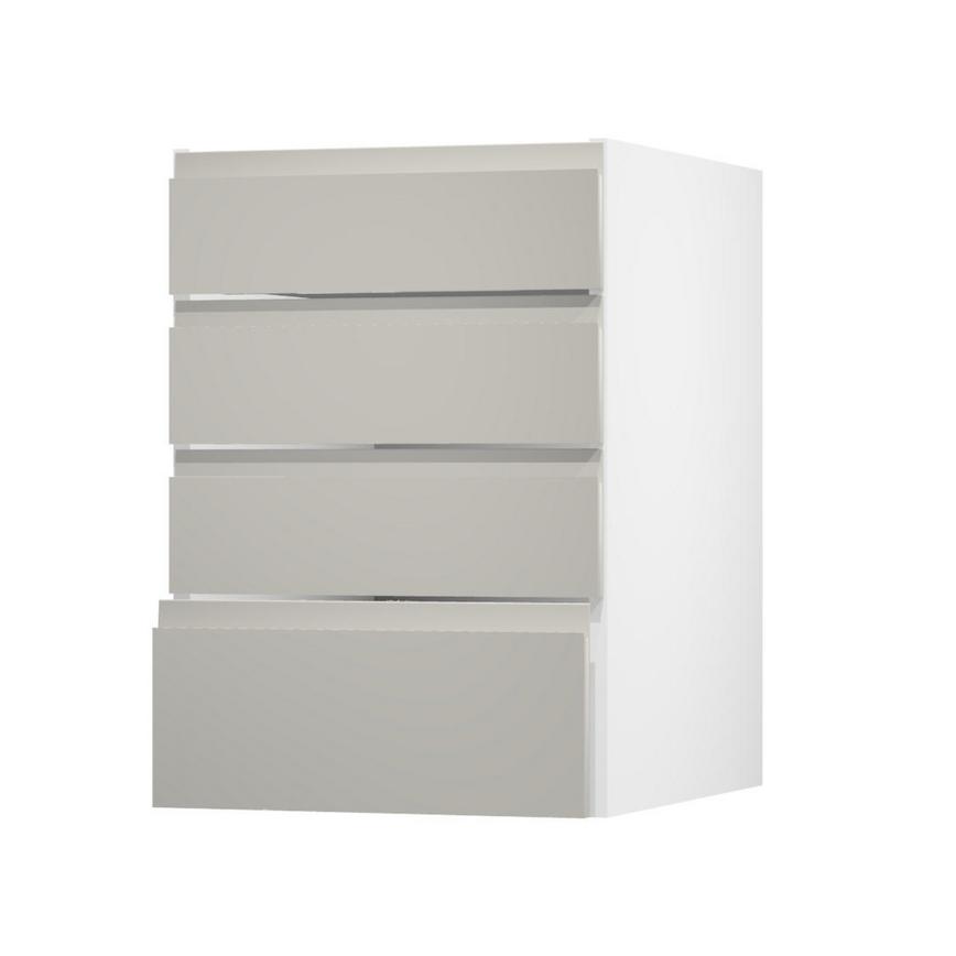 Clerkenwell Gloss Sandstone 500 Deep Drawer Door Open