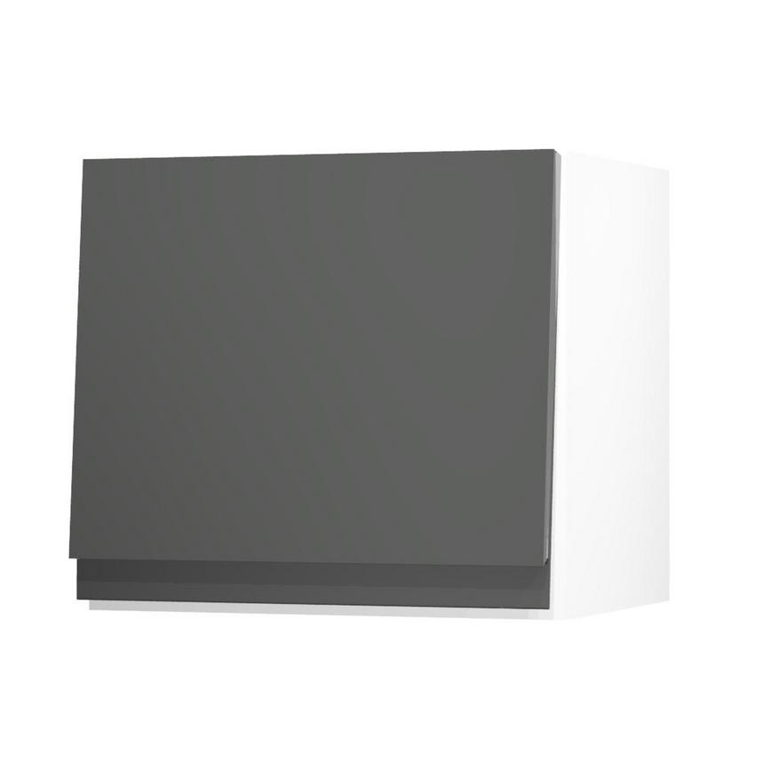 Clerkenwell Gloss Charcoal 400 Half Height Door Open