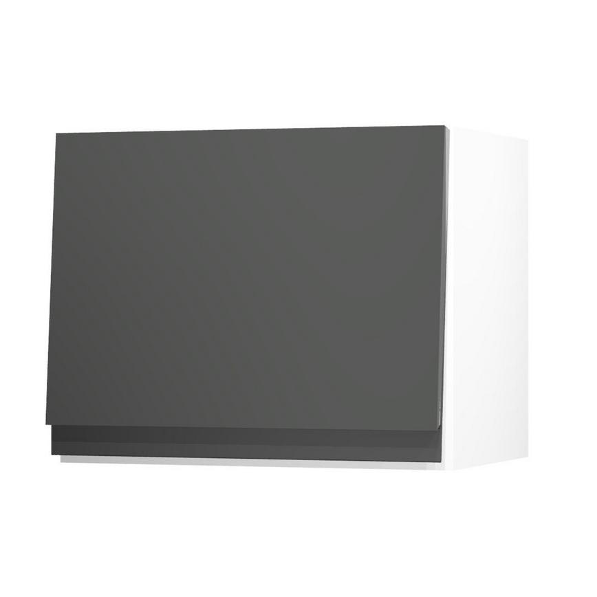 Clerkenwell Gloss Charcoal 450 Half Height Door Open