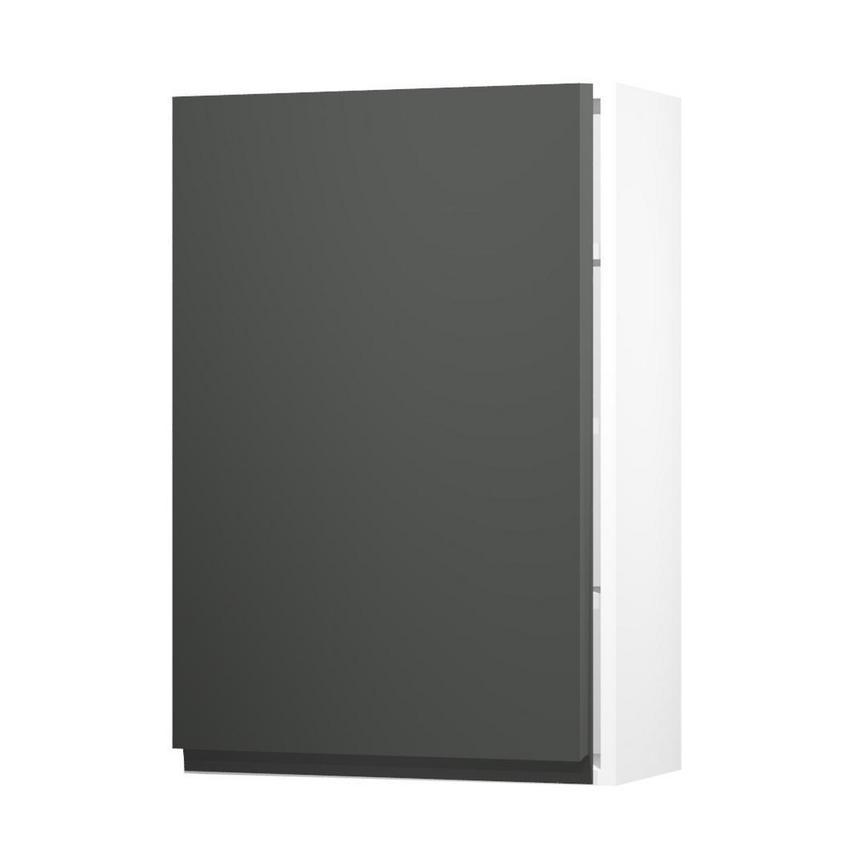 Clerkenwell Gloss Charcoal 600 Tall Door Open