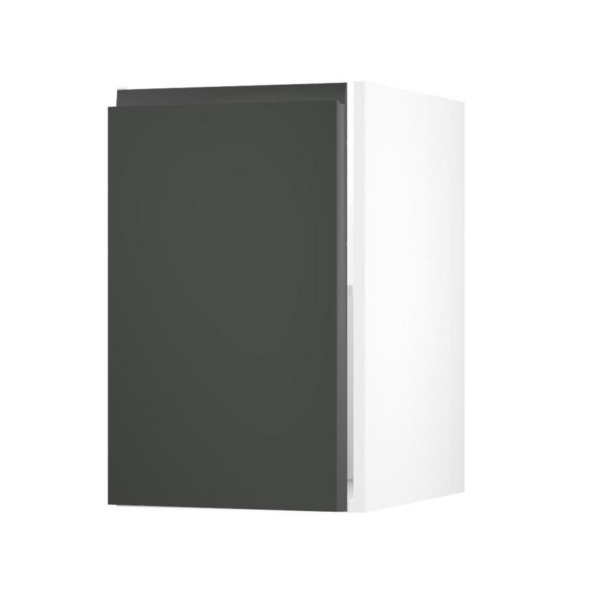 Clerkenwell Gloss Charcoal 450 Full Height Door Open