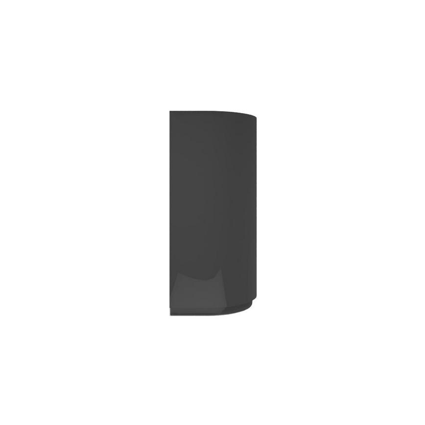 Clerkenwell Gloss Charcoal Curved Base Wall Door