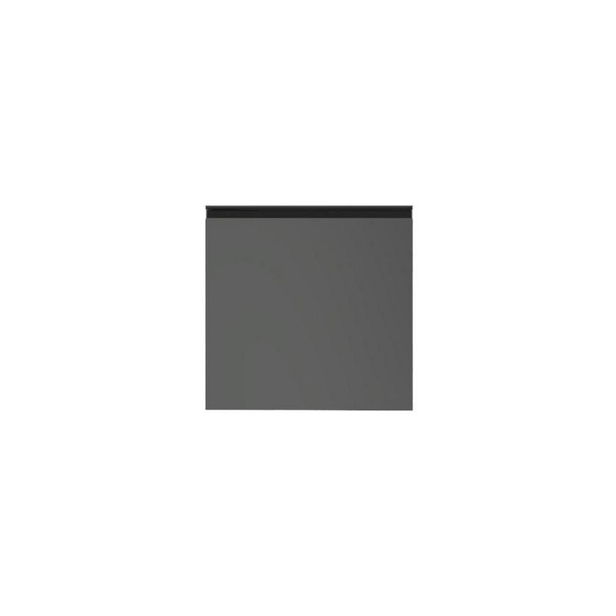 Clerkenwell Gloss Charcoal 750mm x 720mm Tall Larder Door Shown from the Front as a Single Door