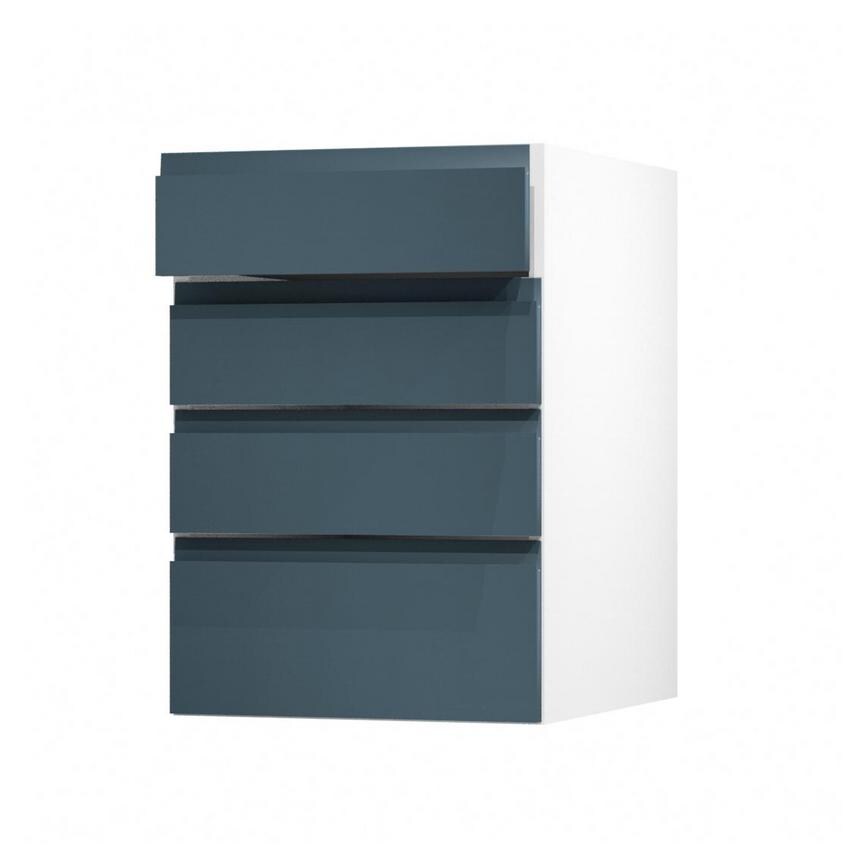 Clerkenwell Super Matt Marine Blue 500 Drawer Door Open