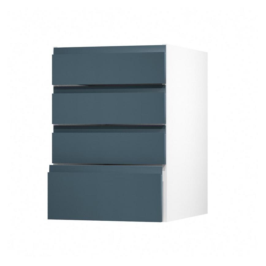 Clerkenwell Super Matt Marine Blue 500 Deep Drawer Door Open