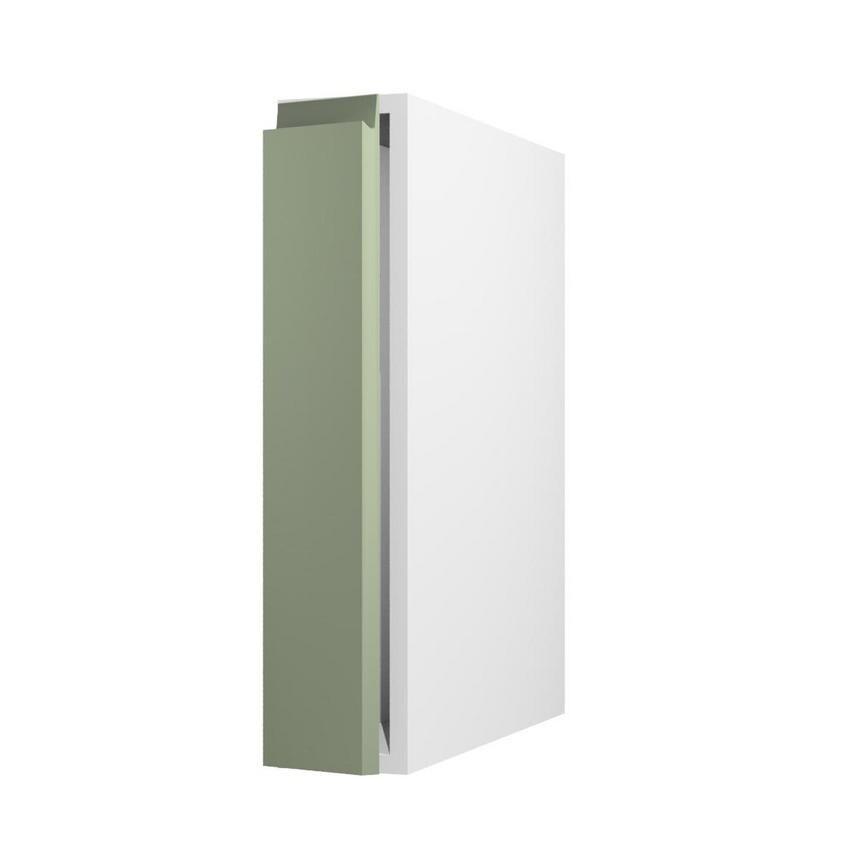 Clerkenwell Super Matt Reed Green 150 Full Height Pull Out Door Open