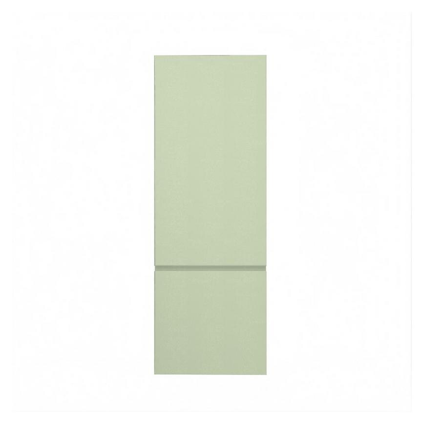 Clerkenwell Super Matt Reed Green 750mm x 720mm Tall Larder Door shown as part of a Larder Unit or Fridge Freezer Tower