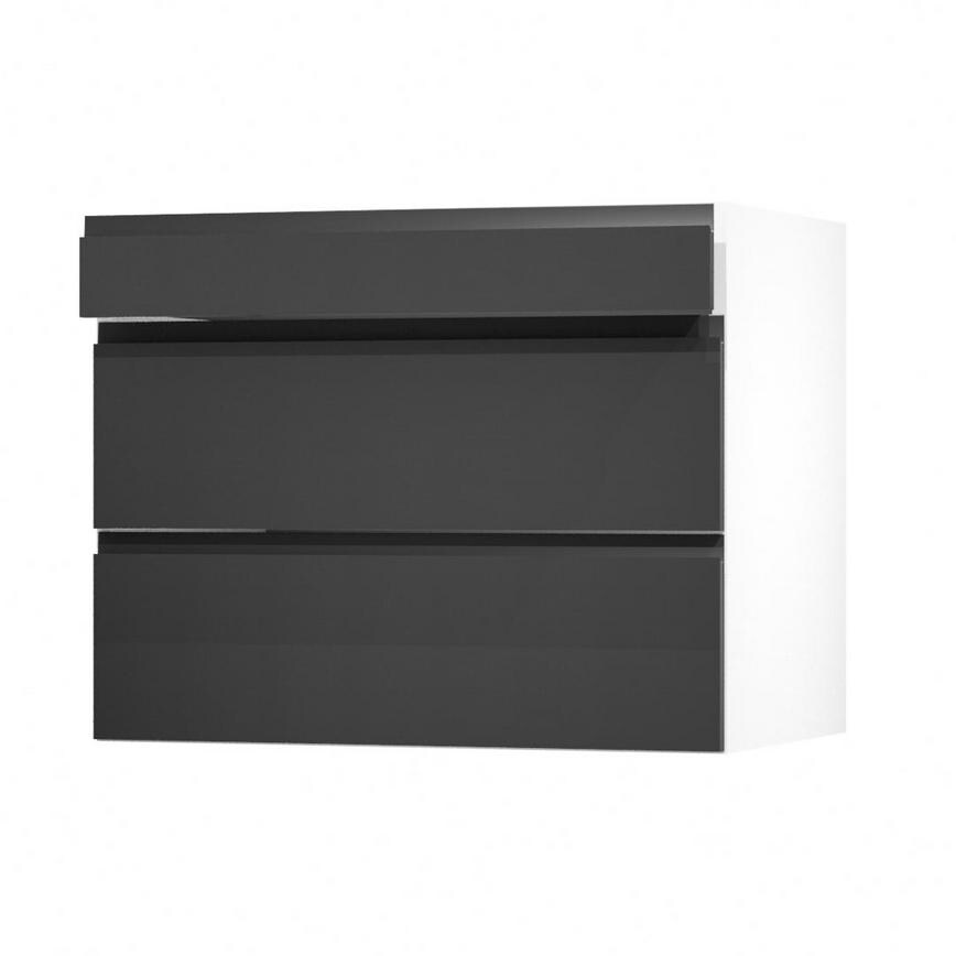Clerkenwell Super Matt Black 900 Drawer Door Open