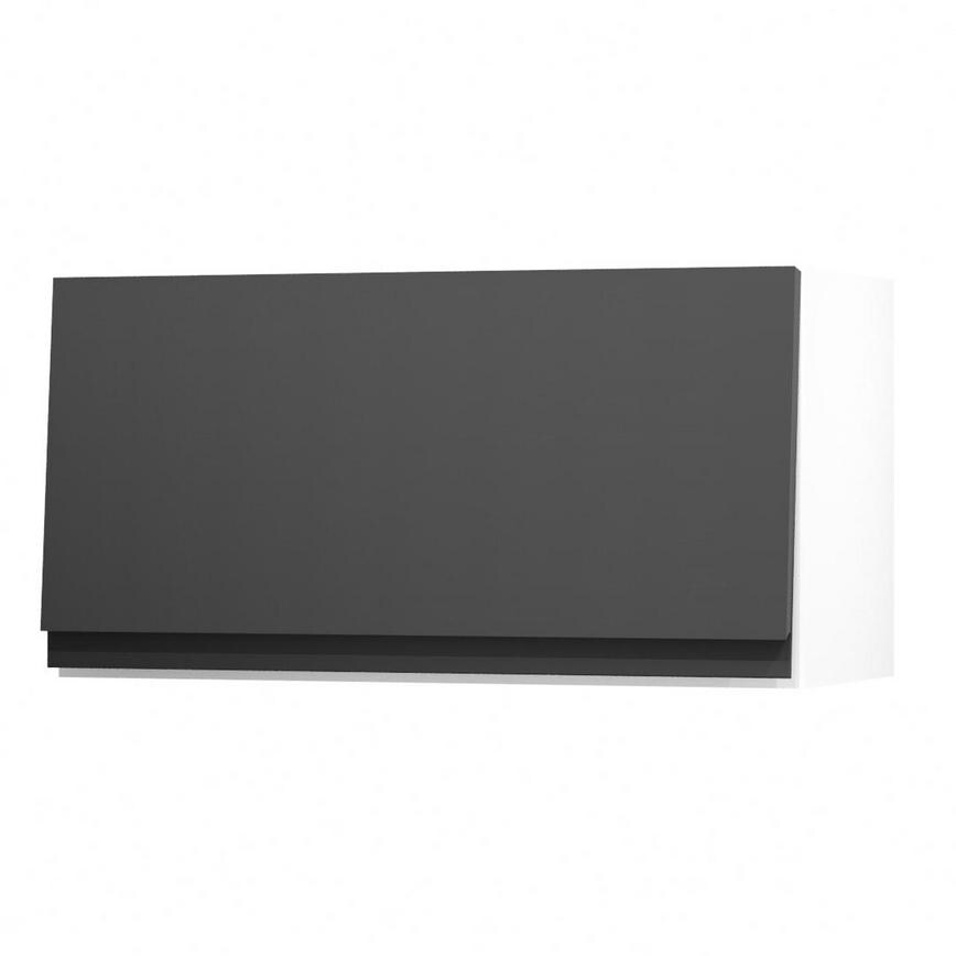 Clerkenwell Super Matt Black 700 Half Height Door Open
