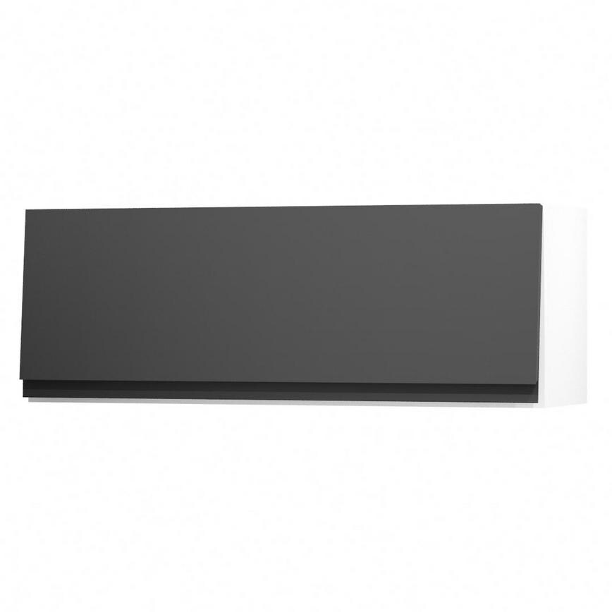 Clerkenwell Super Matt Black 1000 Half Height Door Open