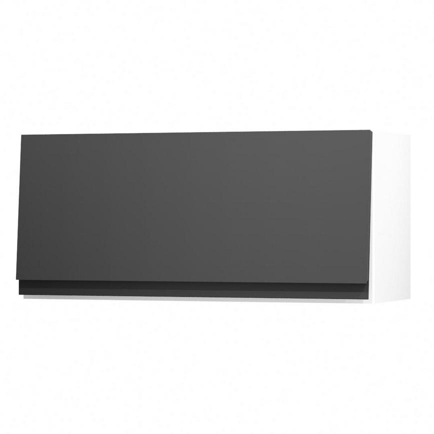 Clerkenwell Super Matt Black 800 Half Height / Pan Drawer Door Open