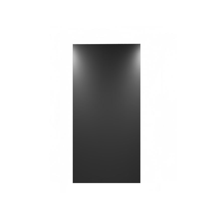 Clerkenwell Super Matt Black 750mm x 720mm Tall Larder Door Shown Closed as part of a Full Larder Unit or Fridge Freezer Tower
