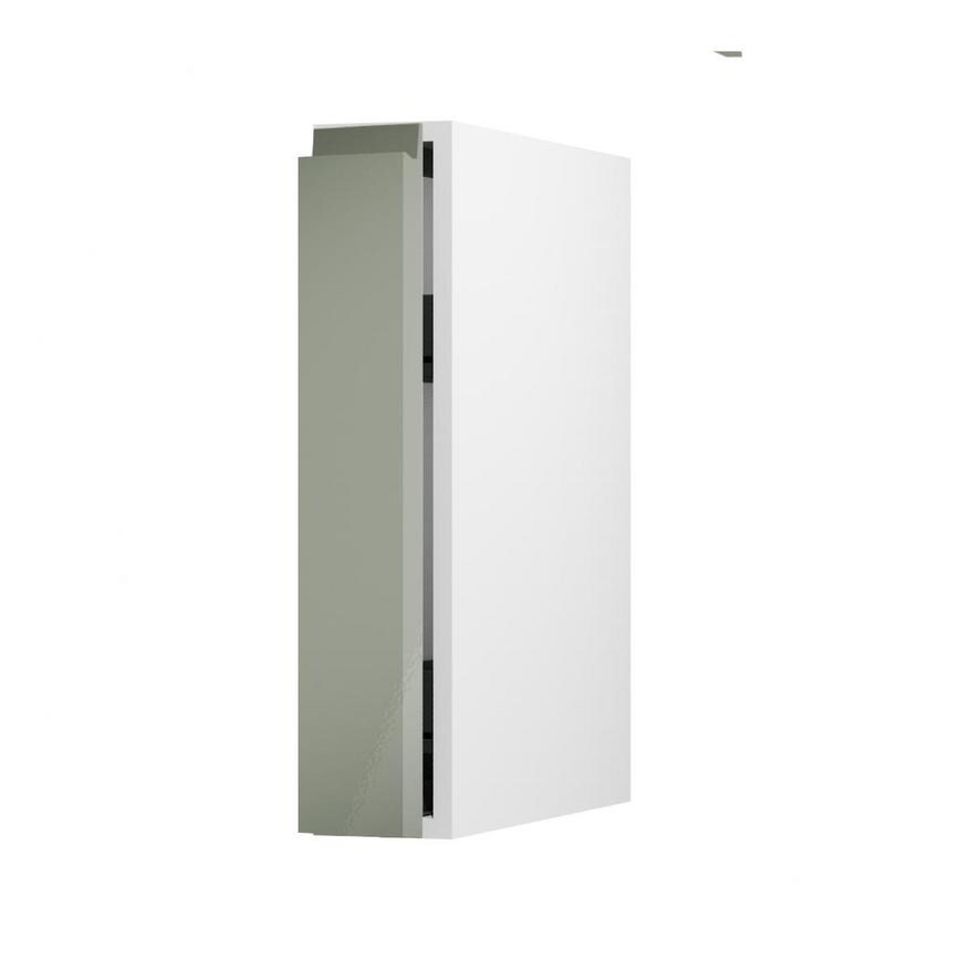 Clerkenwell Gloss Reed Green 150 Full Height Pull Out Door Open