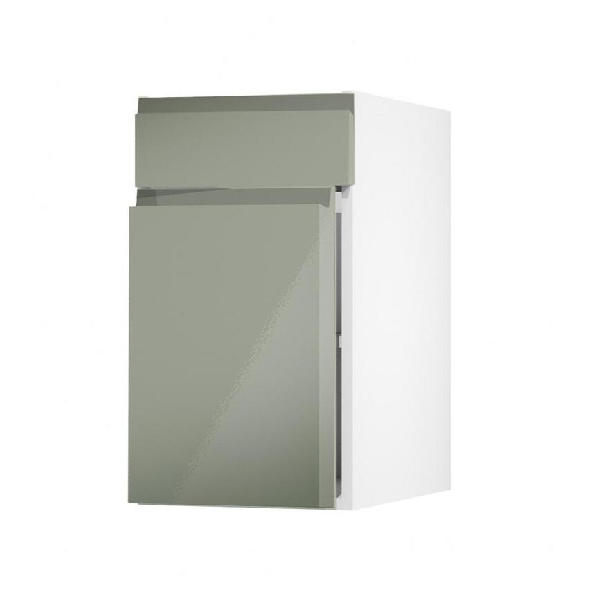 Clerkenwell Gloss Reed Green 400 Standard Door Open