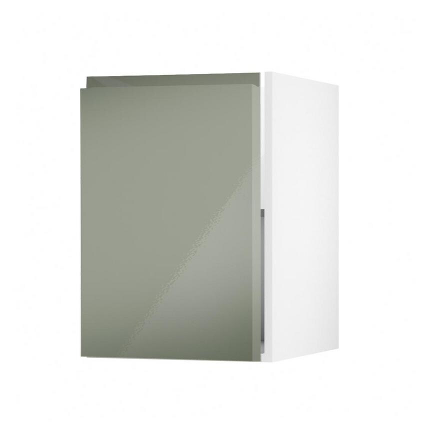 Clerkenwell Gloss Reed Green 500 Full Height Door Open