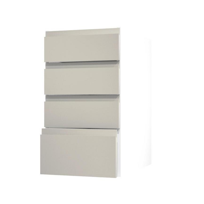 Clerkenwell Gloss Porcelain 400mm Deep  Drawer Front Shown Open at an Angle