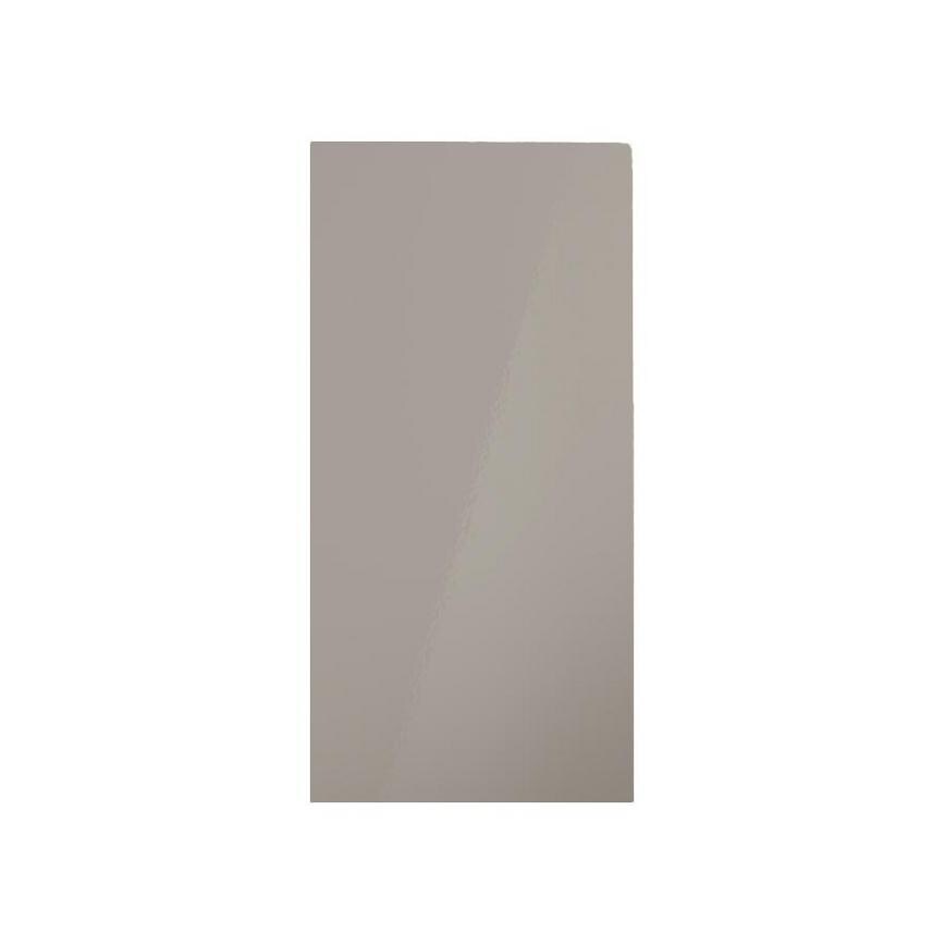 Clerkenwell Gloss Sand Grey 600mm x 1220mm Appliance Door Shown Closed from the Front as Part of an Appliance Unit