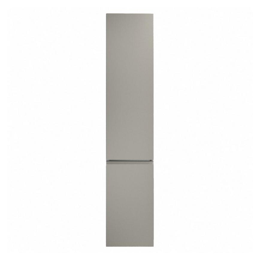 Clerkenwell Gloss Sand Grey 400mm x 1200mm Full Height Larder Door Shown Closed from the Front as Part of a Full Larder Unit
