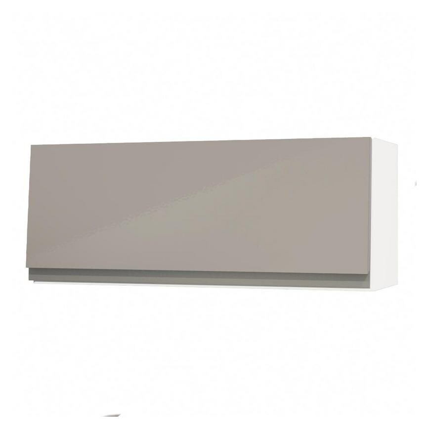 Clerkenwell Gloss Sand Grey 900mm x 360mm Bridging Unit Door Shown Open at an Angle