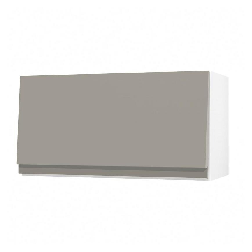Clerkenwell Super Matt Sand Grey 160mm x 1000mm Kitchen Drawer Angled Open