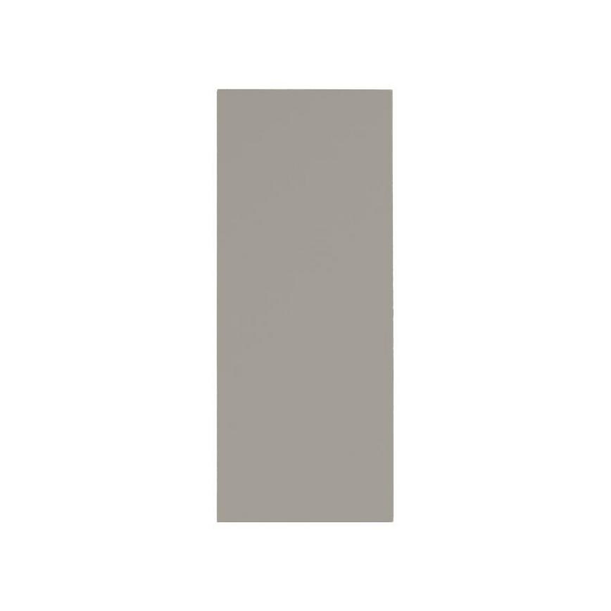 Clerkenwell Super Matt Sand Grey 1220mm x 400mm Full Height Larder Kitchen Door Angled Open