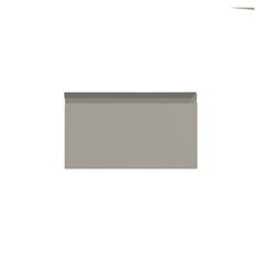 Clerkenwell Super Matt Sand Grey 160mm x 400mm Kitchen Drawer Angled Open
