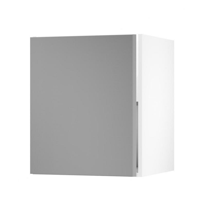 Greenwich Gloss Slate Grey 600 Full Height Door Open