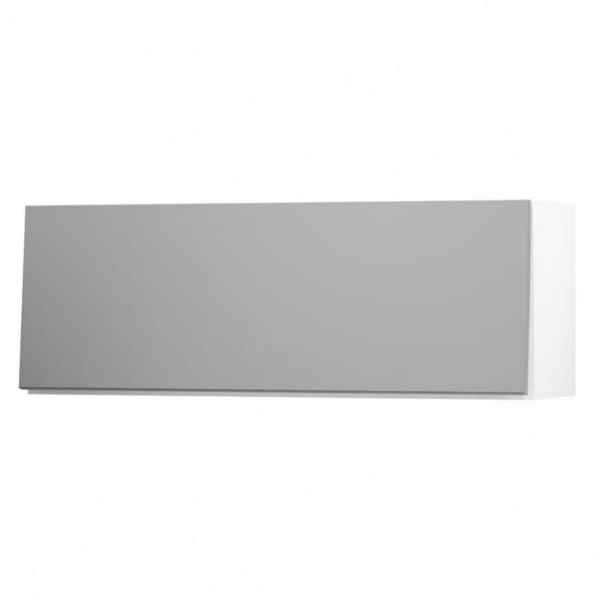 Greenwich Gloss Slate Grey 1000 Half Height Door Open