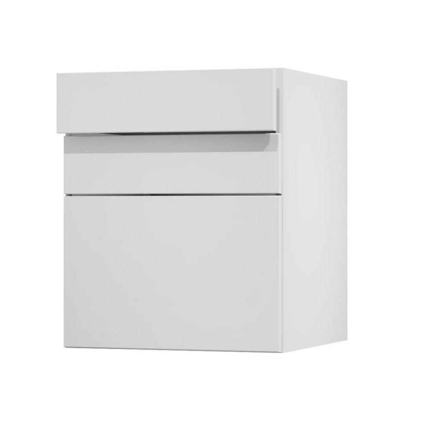 Greenwich Gloss White 600 Drawer Door Open