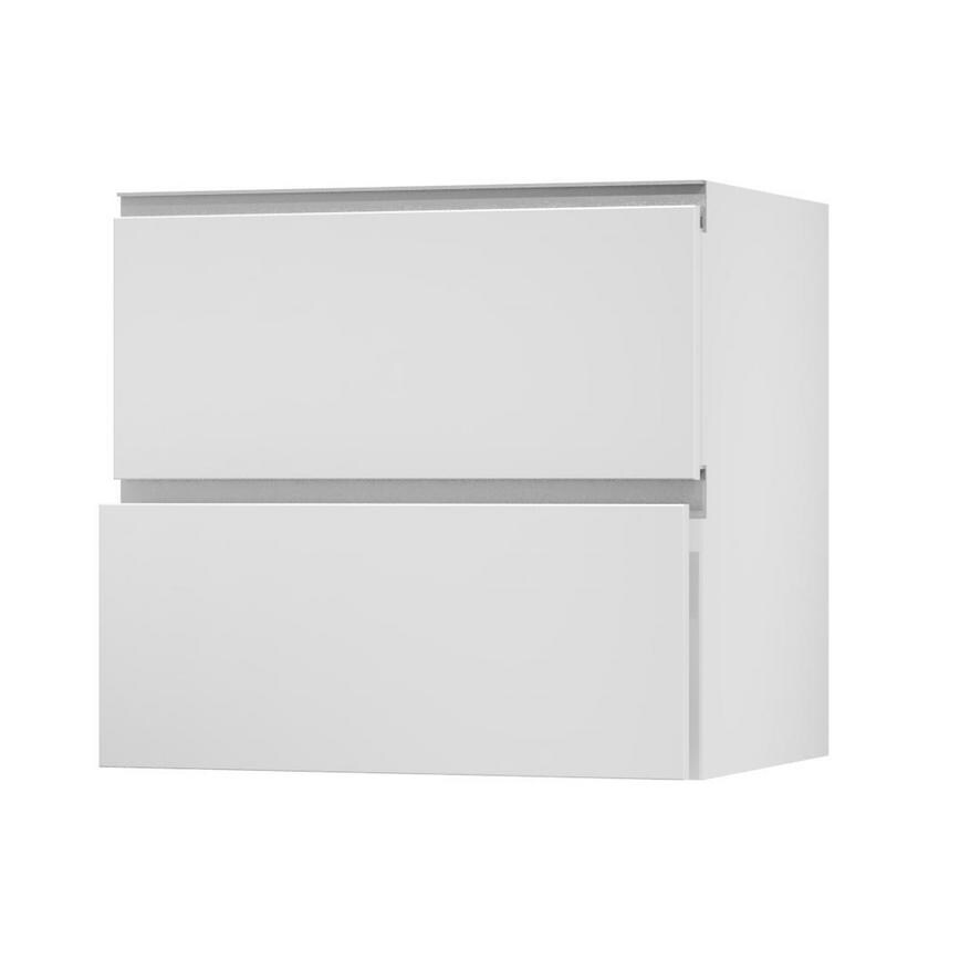 Greenwich Gloss White 800 Pan Drawer Door Open 342mm
