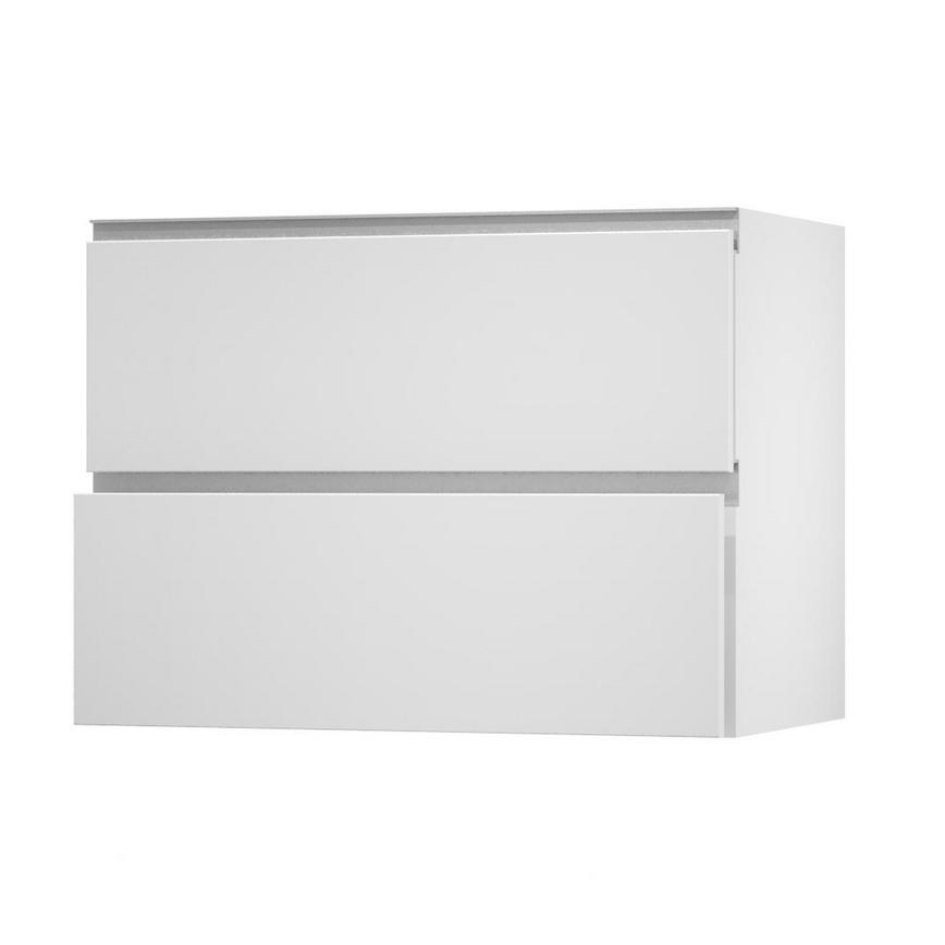 Greenwich Gloss White 1000 Pan Drawer Door Open 342mm