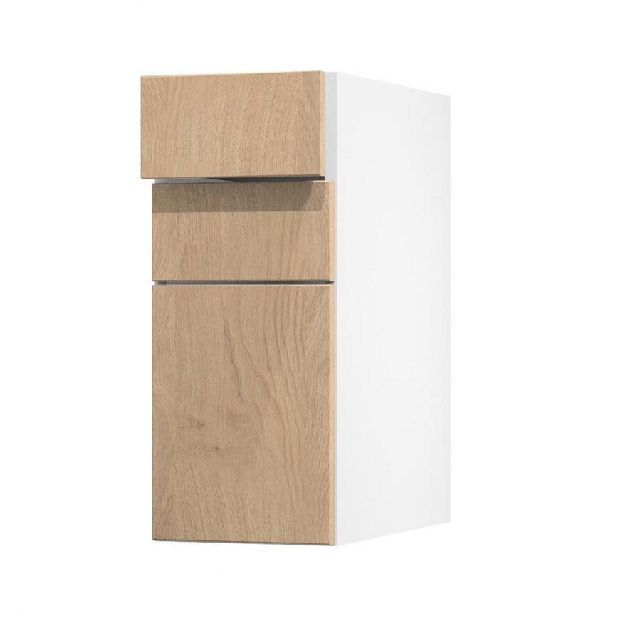 Greenwich Natural Oak 300 Drawer Door Open