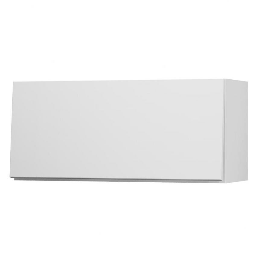 Greenwich White Smooth 800 Half Height / Pan Drawer Door Open