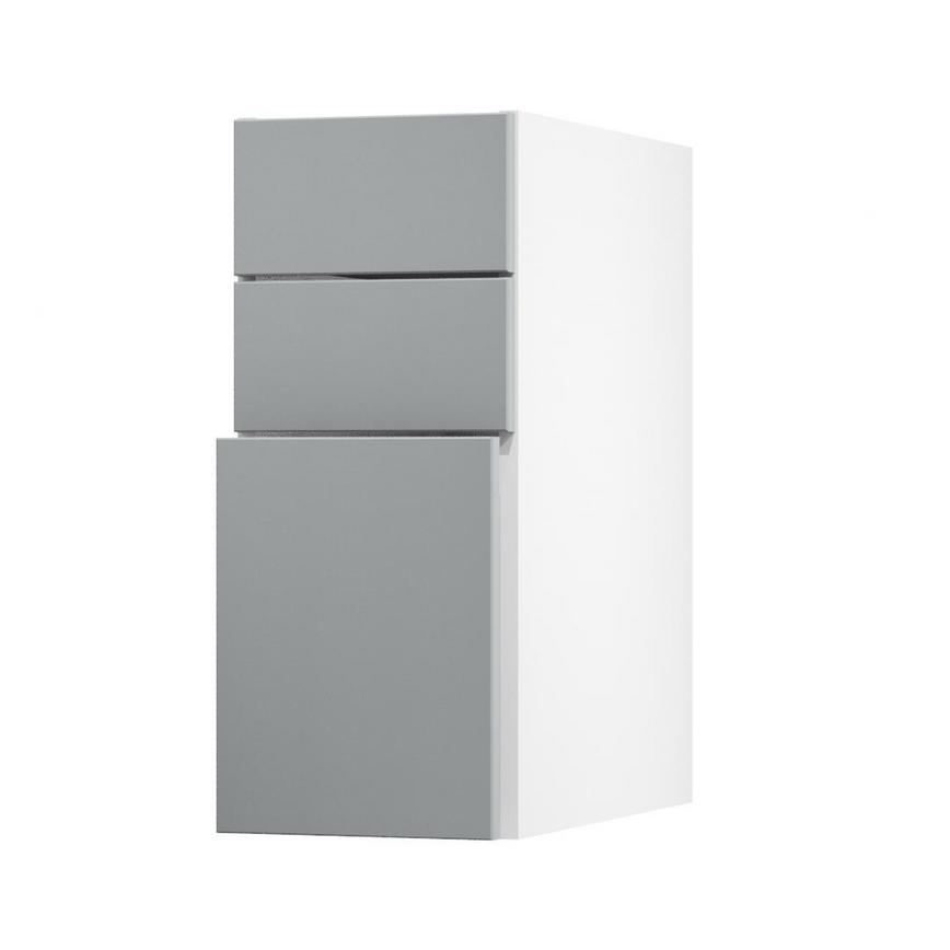 Greenwich Slate Grey 300 Pan Drawer Door Open