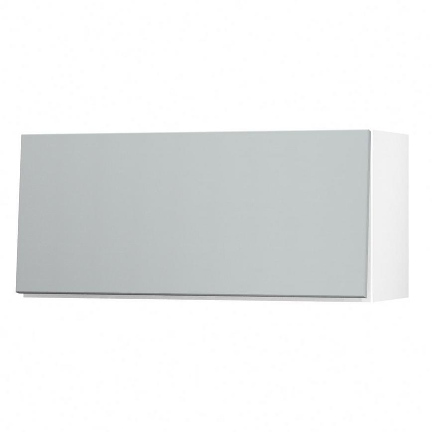 Greenwich Slate Grey 800 Half Height / Pan Drawer Door Open