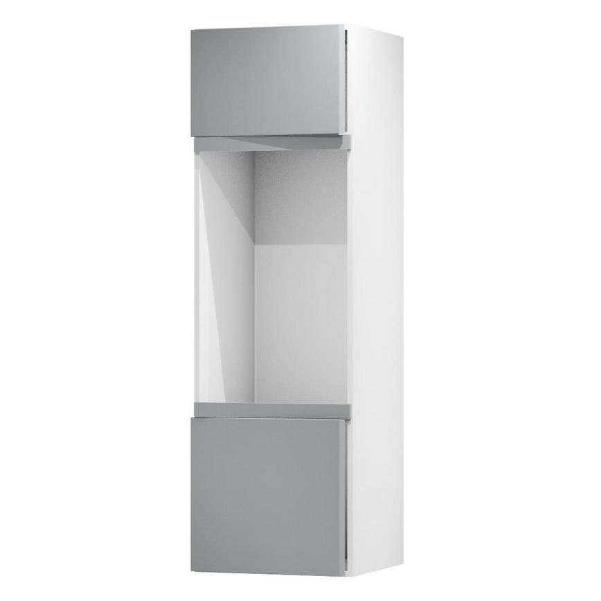 Greenwich Slate Grey 600 Appliance Tower Fascia Door Open