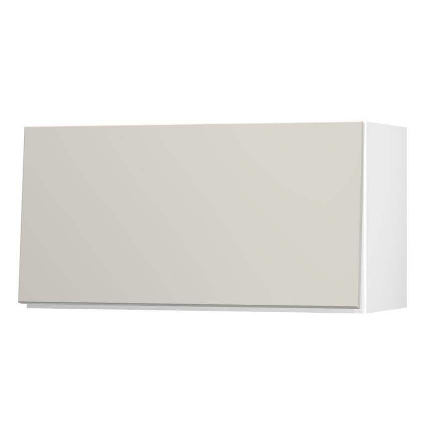 Greenwich Gloss Sandstone 700 Half Height Door Open