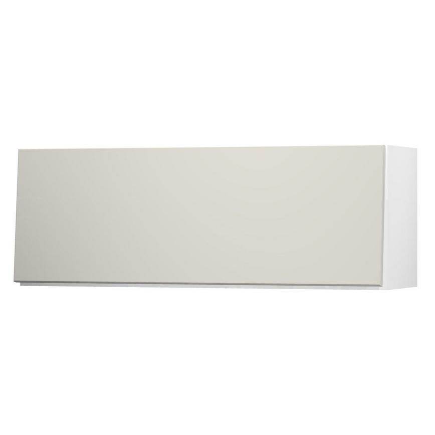 Greenwich Gloss Sandstone 1000 Half Height Door Open