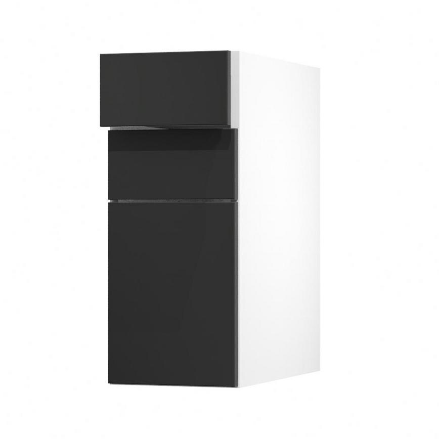 Greenwich Dove Grey 300 Drawer Door Open