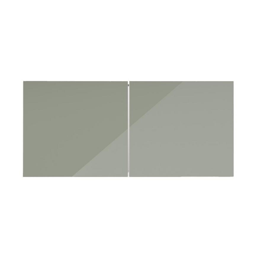 Greenwich Gloss Reed Green 460mm x 1000mm Tall Bridging Unit Kitchen Door Pair