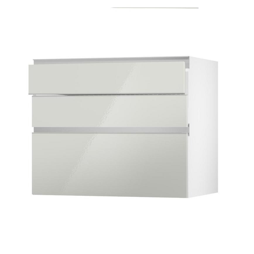 Greenwich Gloss Porcelain 170mm x 900mm Kitchen Drawer Angle Open