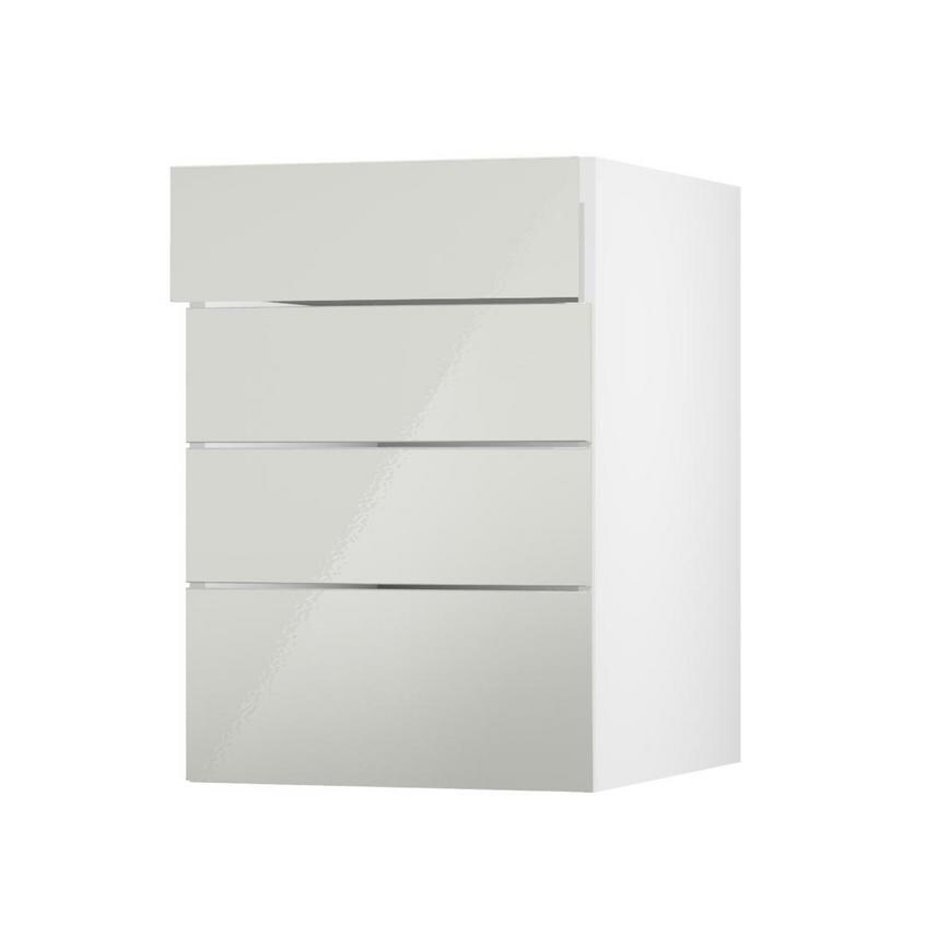 Greenwich Gloss Porcelain 160mm x 500mm Kitchen Drawer Angle Open