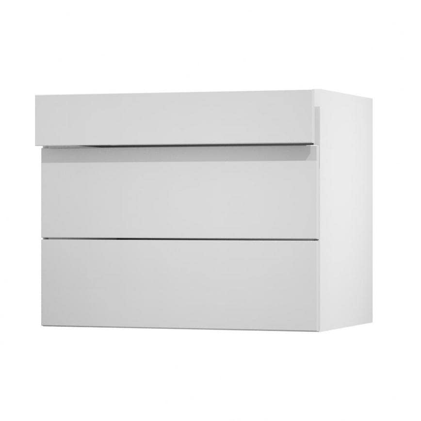 Hockley Mirror Gloss Dove Grey 900 Drawer Door Open