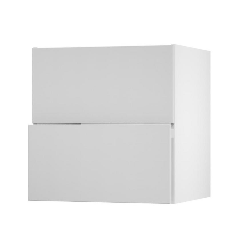 Hockley Mirror Gloss Dove Grey 700 Pan Drawer Door Open 342mm