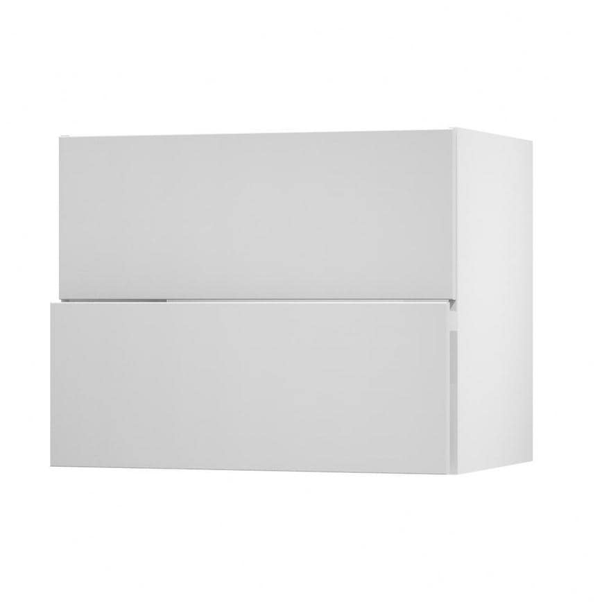 Hockley Mirror Gloss Dove Grey 900 Pan Drawer Door Open 342mm