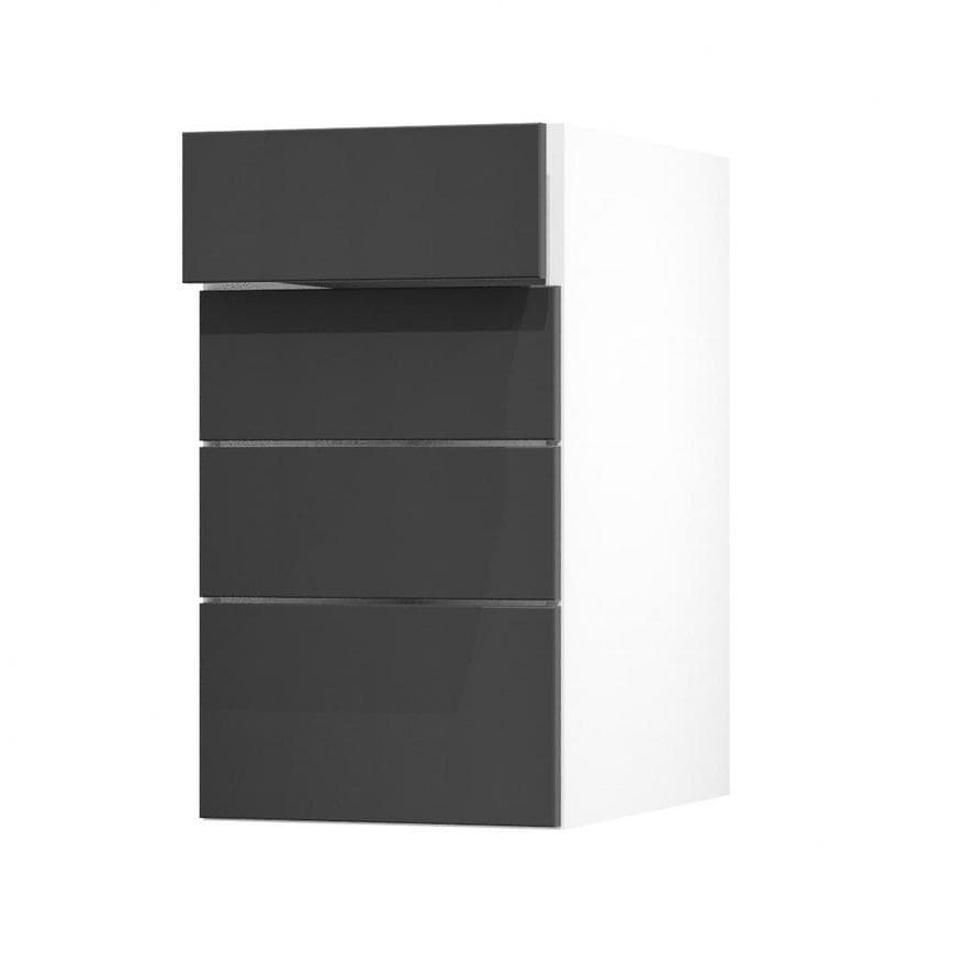 Hockley Super Matt Charcoal 400 Drawer Door Open