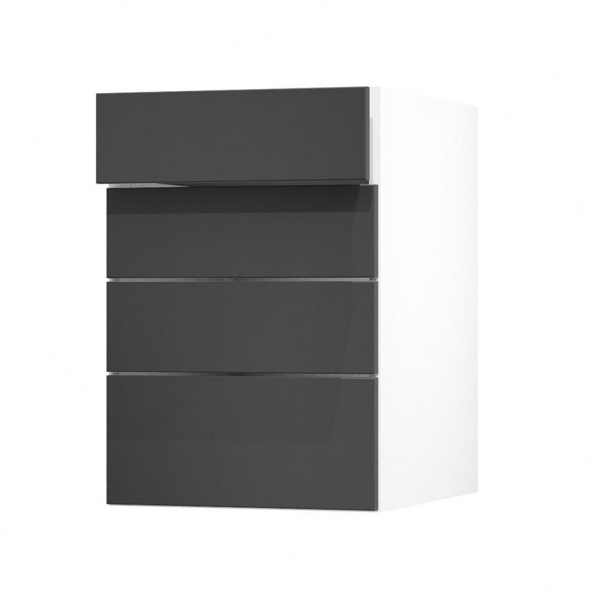 Hockley Super Matt Charcoal 500 Drawer Door Open